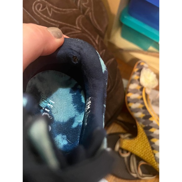 Stylish Athletic Shoes in Blue Tie-Dye - Picture 10 of 10